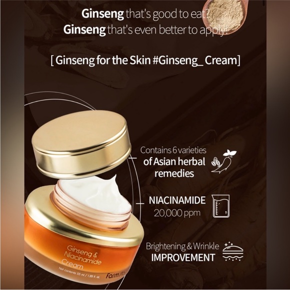 FARMSTAY Ginseng & Niacinamide Cream - 55 ml - Picture 3 of 7